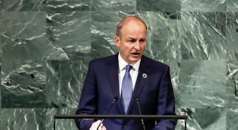 Irish Taoiseach rails against ‘Security Council’s failure to act’ at UN General Assembly